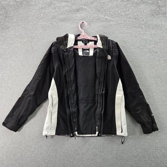 The North Face Women Jacket S Black Nylon HyVent Colorblock Activewear - Picture 10 of 10